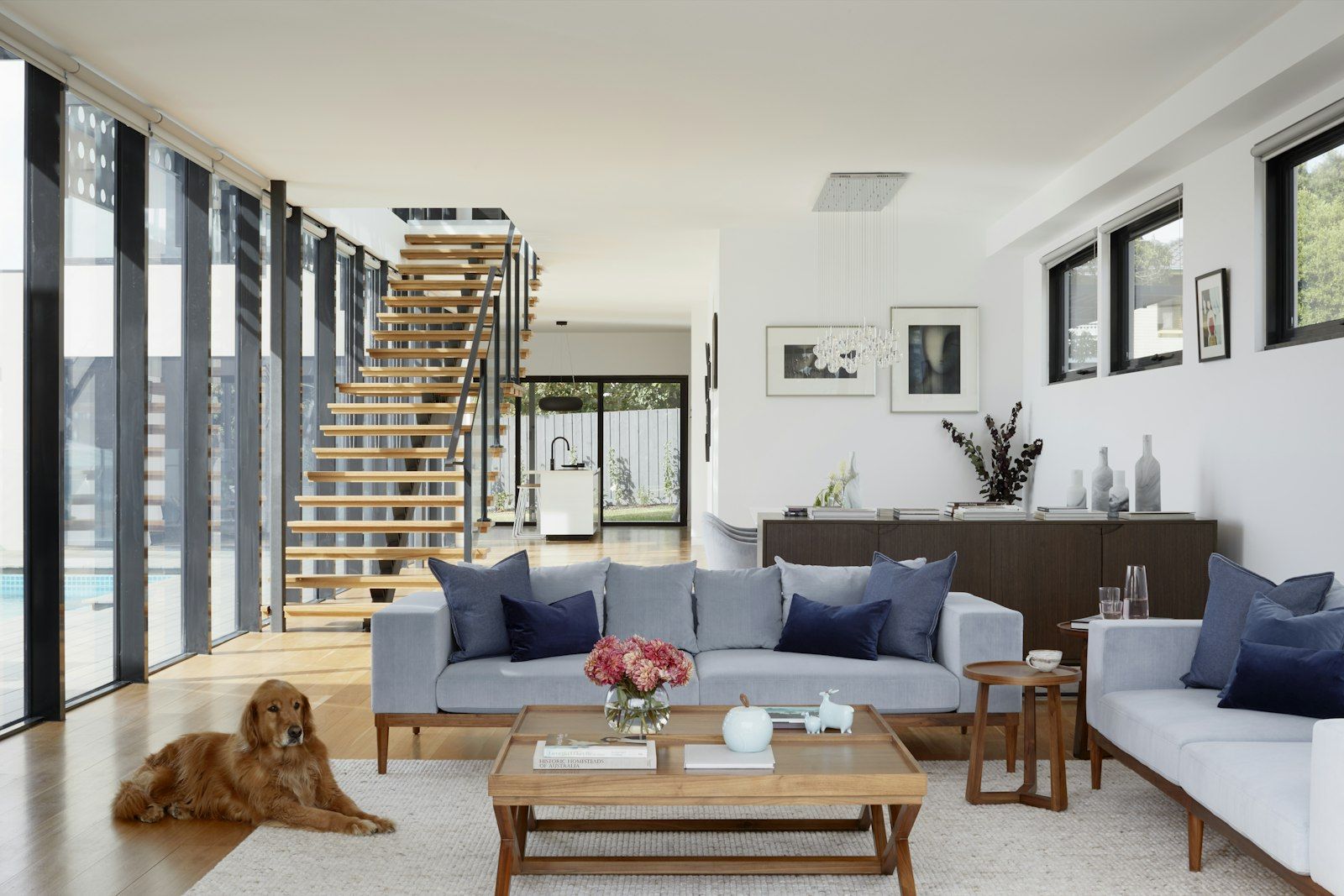 Rockpool House, living room - illustrative stock